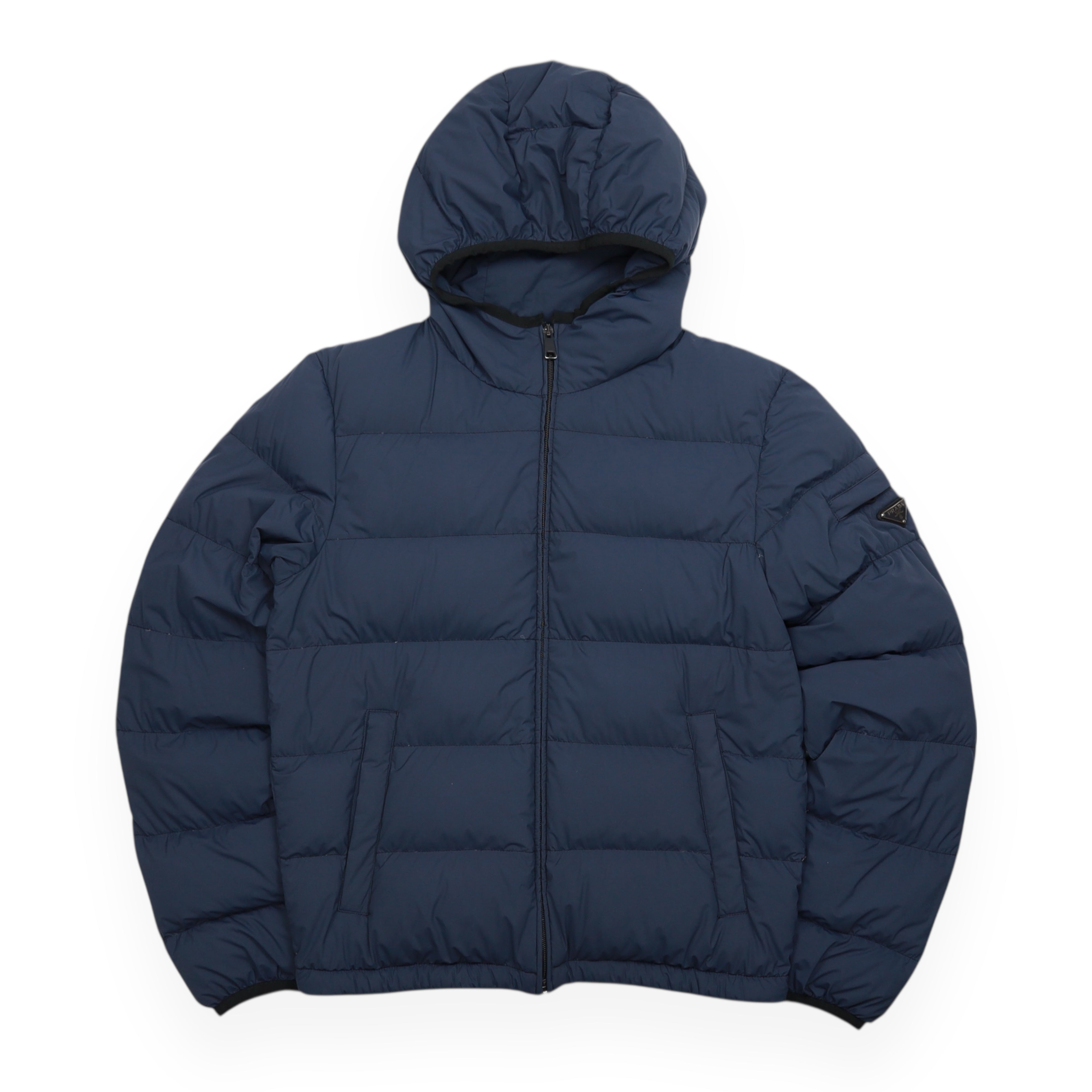 ダウンジャケット PRADA down jacket 2way triangle logo 48 Prada Triangle Logo Down Puffer Jacket - Street Garms