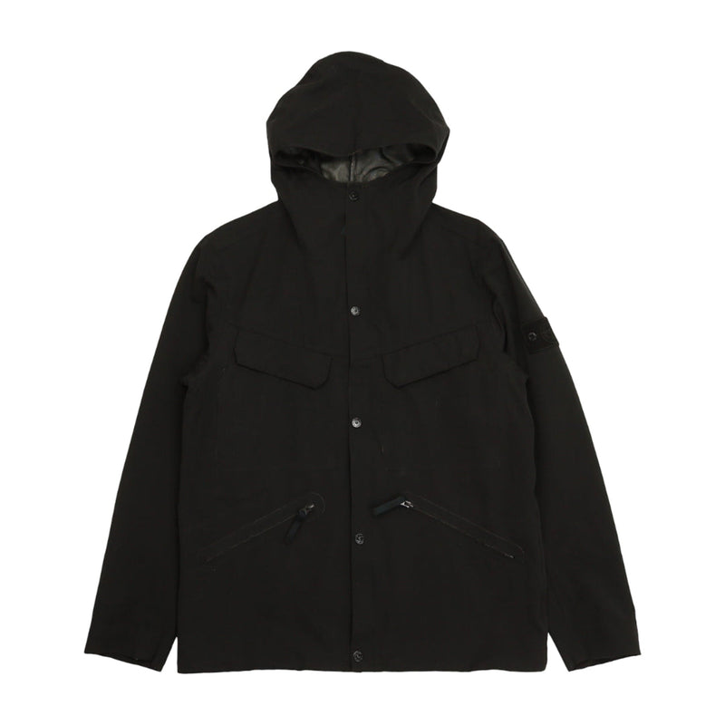Stone Island S/S 16 Water Repellent Wool Ghost Jacket in Black, front