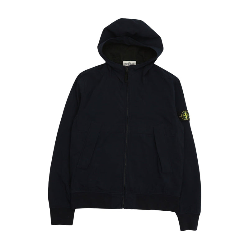 Stone Island A/W 13 Soft Shell Hooded Jacket in Navy, front