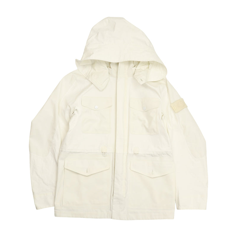 Stone Island A/W 17 Tank Shield Ghost Jacket in White, front