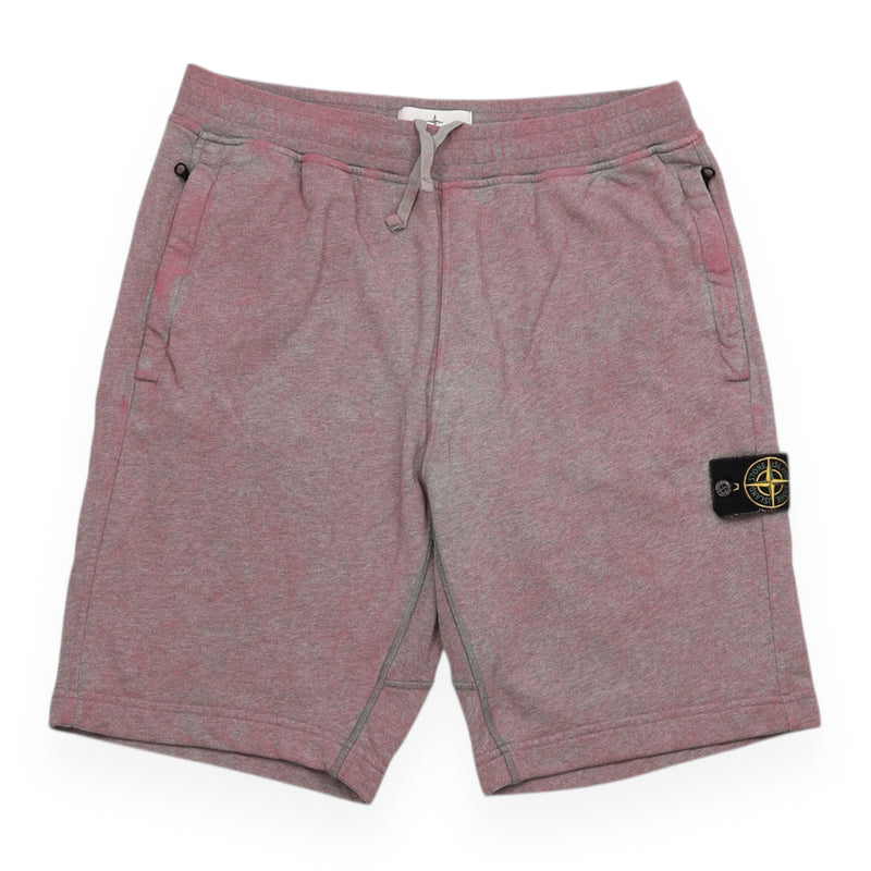 Stone Island S/S 21 Dust Treatment Shorts in Grey, front