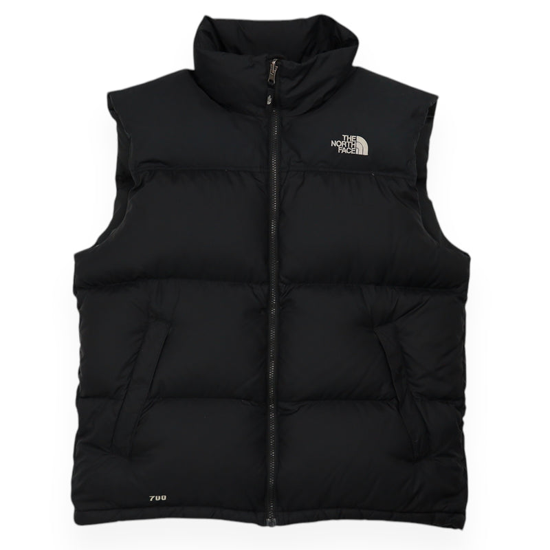 The North Face 700 Nuptse Gilet in Black, front