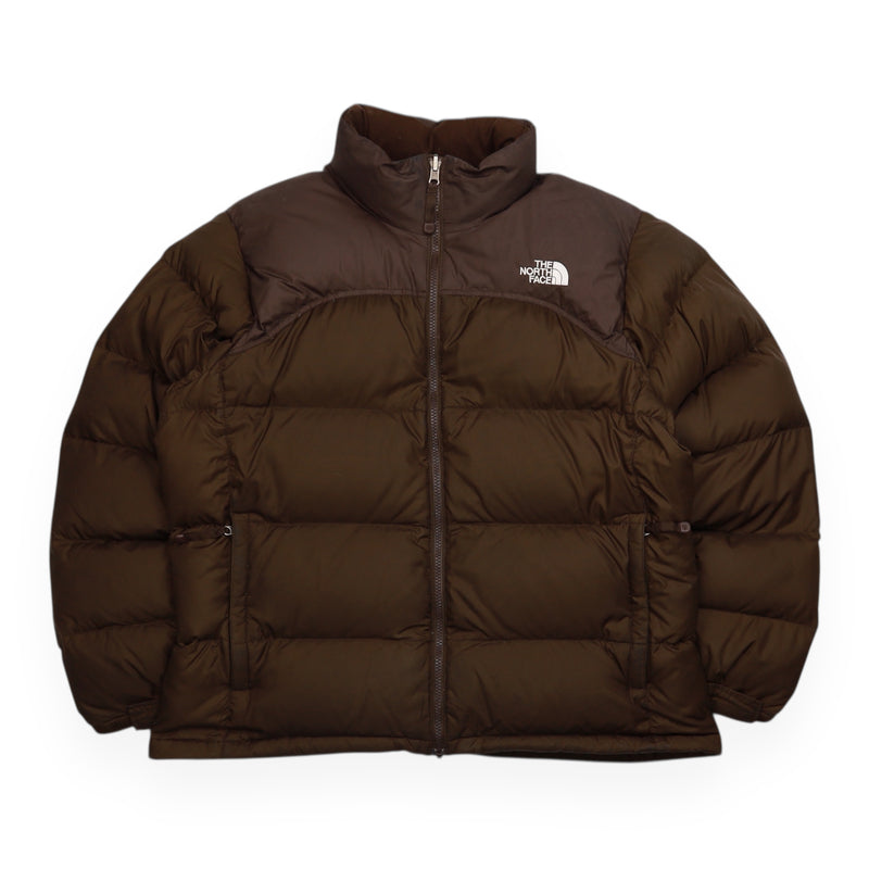 The North Face 700 Nuptse Puffer Jacket in Brown, front