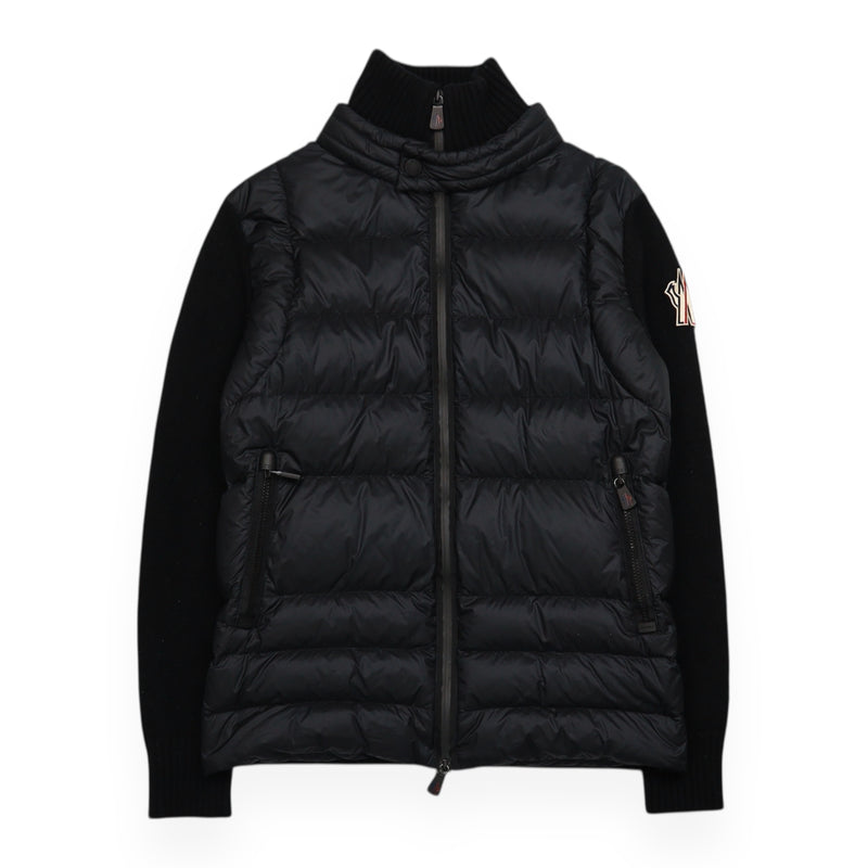 Moncler Grenoble Padded Knit Jacket in Black, front