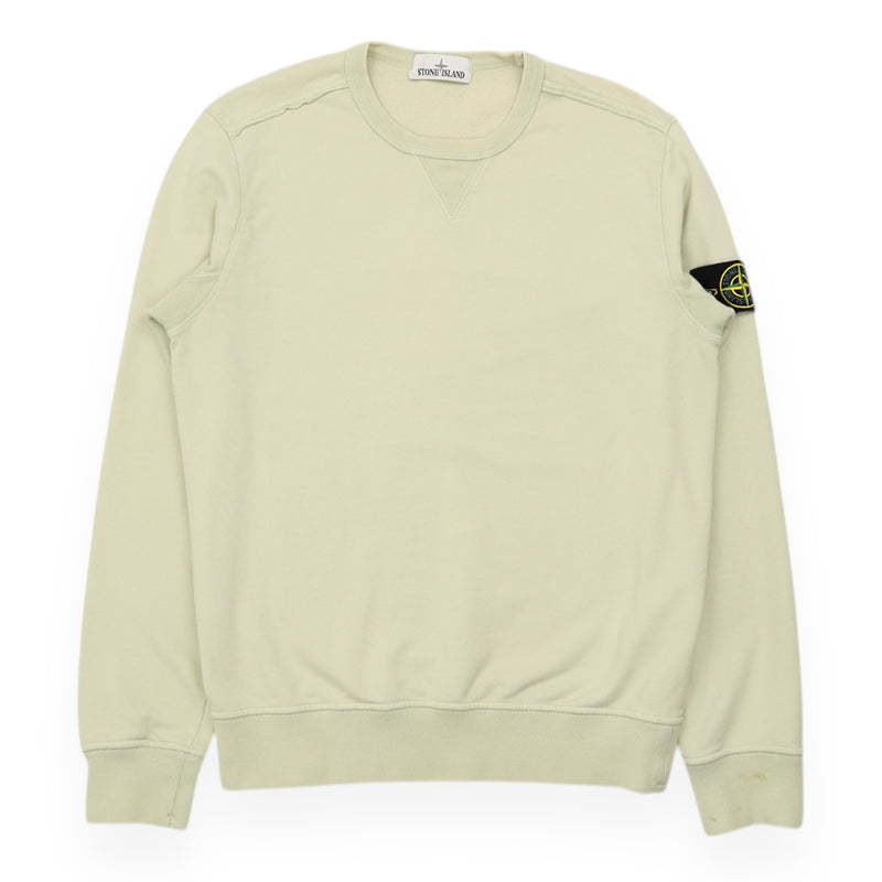 Stone Island S/S 18 Garment Dyed Sweatshirt in Beige, front