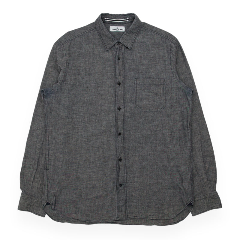 Stone Island A/W 12 Long Sleeve Cotton Overshirt in Grey, front