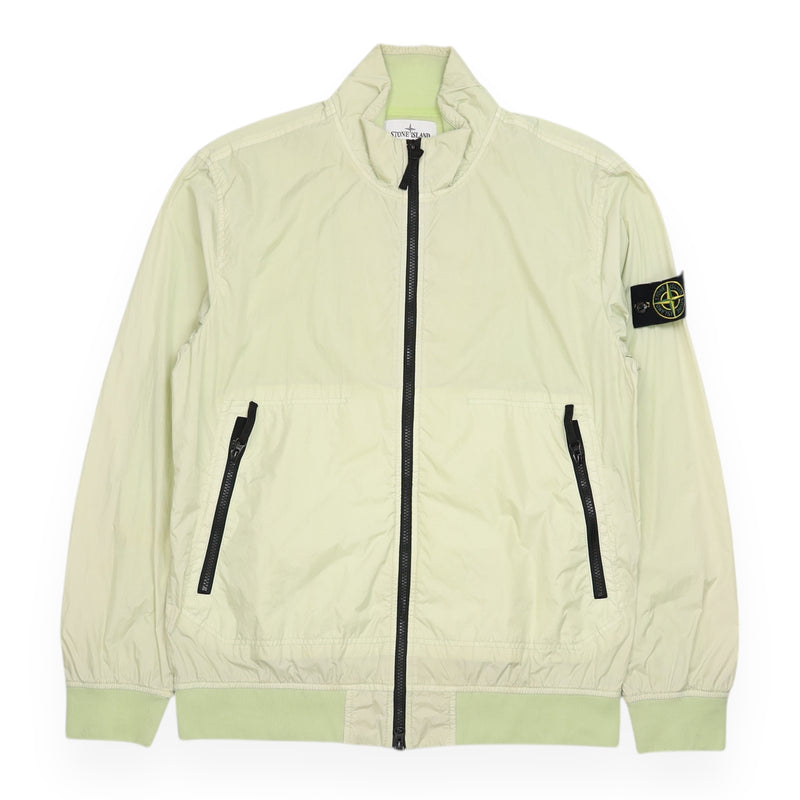 Stone Island S/S 23 Garment Dyed Crinkle Reps Jacket in Green, front