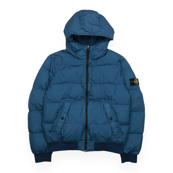 Stone Island Garment Dyed Hooded Crinkle Reps Puffer Jacket