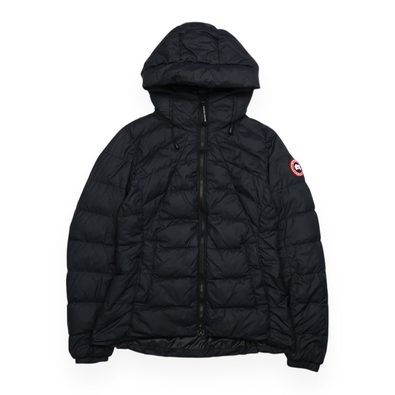 Canada Goose Abbott Hooded Down Jacket in Black, front