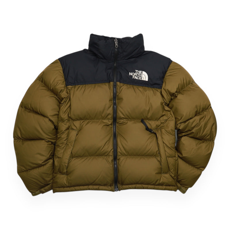 The North Face 700 Nuptse Puffer Jacket in Moss Green, front