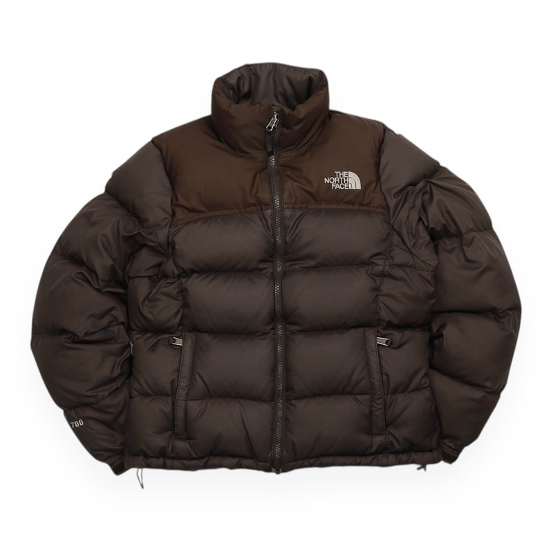 The North Face 700 Nuptse Puffer Jacket in Brown, front