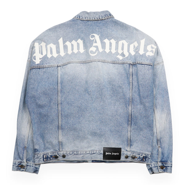 Palm Angels Back Logo Denim Jacket