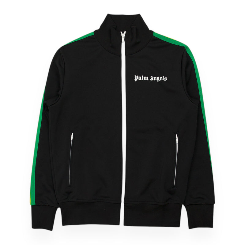Palm Angels College Track Jacket in Black, front