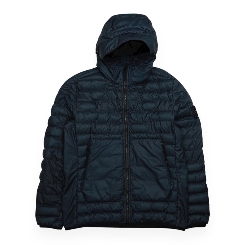 Stone Island S/S 22 Bio Based Ripstop Nylon Down Puffer Jacket in Navy, front