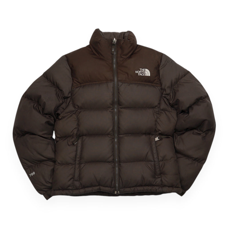 The North Face 700 Nuptse Puffer Jacket in Brown, front