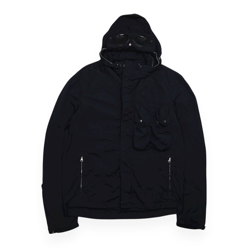 C.P. Company S/S 14 Chrome Concealed Goggle Jacket in Navy, front