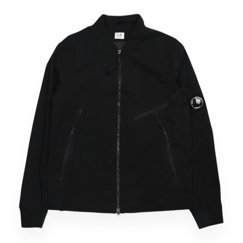 C.P. Company S/S 18 Lens Bomber Jacket in Black, front