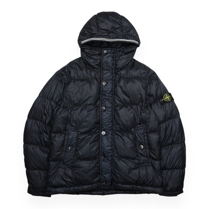Stone Island A/W 14 Garment Dyed Puffer Jacket in Navy, front