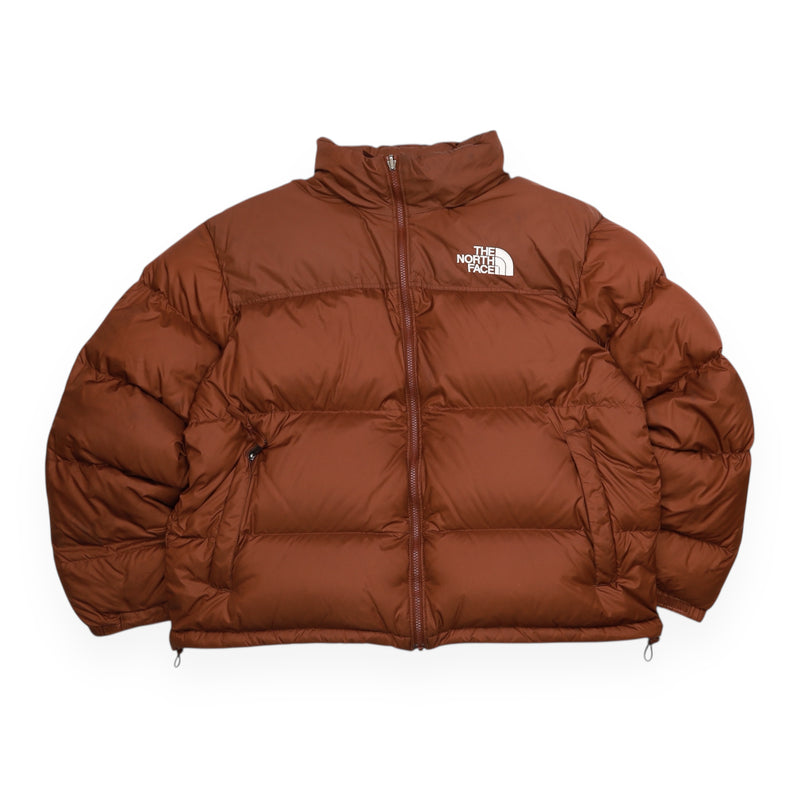 The North Face 700 Nuptse Puffer Jacket in Brown, front