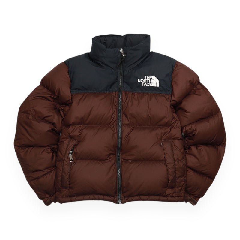 The North Face 700 Nuptse Puffer Jacket in Coal Brown, front