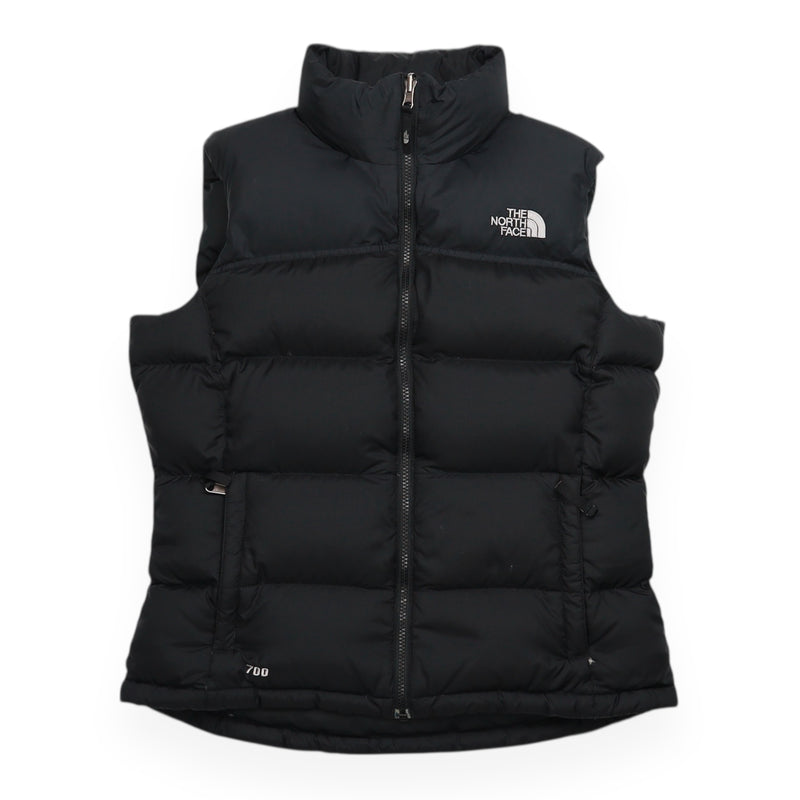 The North Face 700 Nuptse Gilet in Black, front