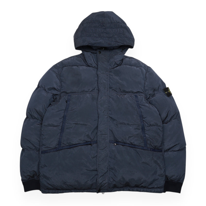 Stone Island A/W 21 Nylon Metal Down-TC Puffer Jacket in Navy, front