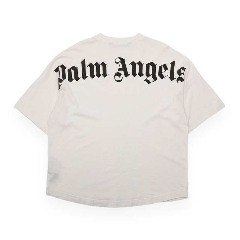 Palm Angels Oversized Logo T-Shirt in White, front