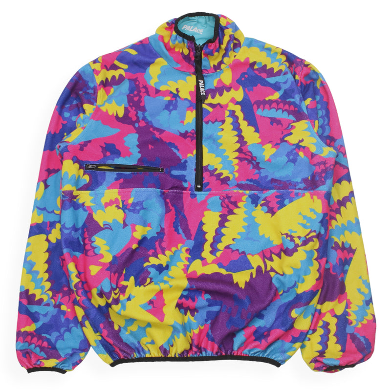 Palace A/W 17 Warper Reversible Fleece Jacket in Multi, front