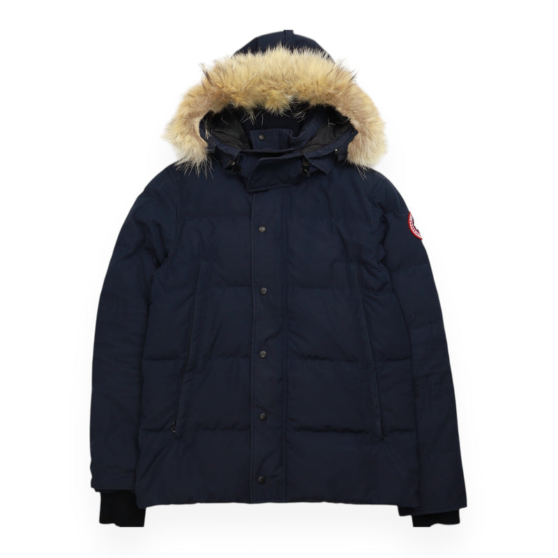 Canada Goose Wyndham Parka Jacket in Blue, front