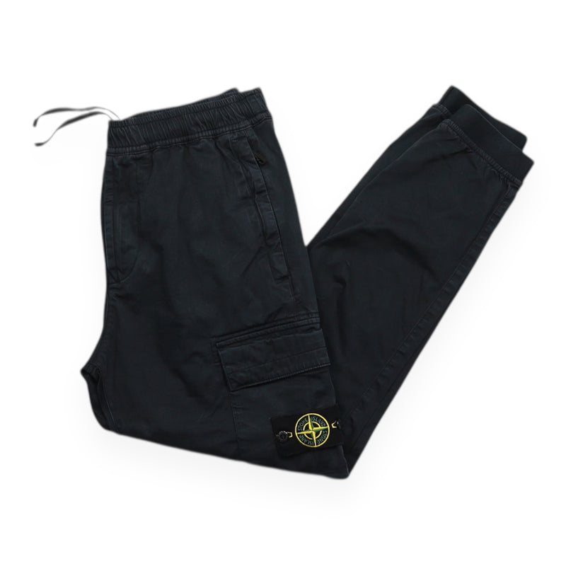 Stone Island A/W 22 Type RE-T Cargo Pants in Black, front