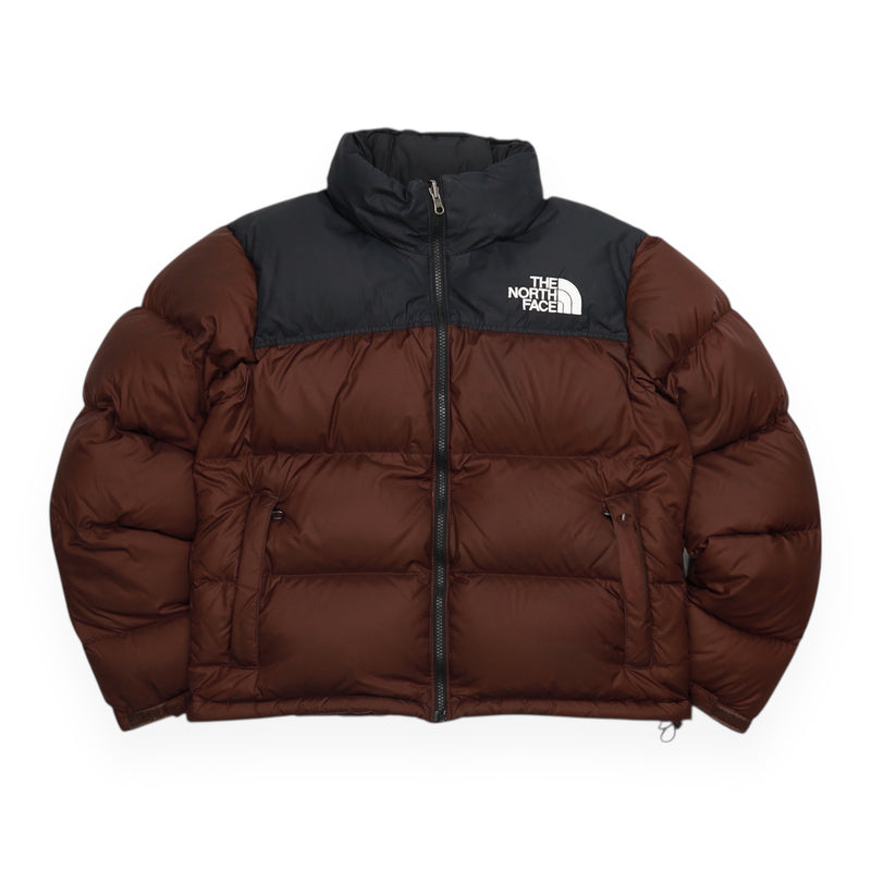 The North Face 700 Nuptse Puffer Jacket in Burgundy, front