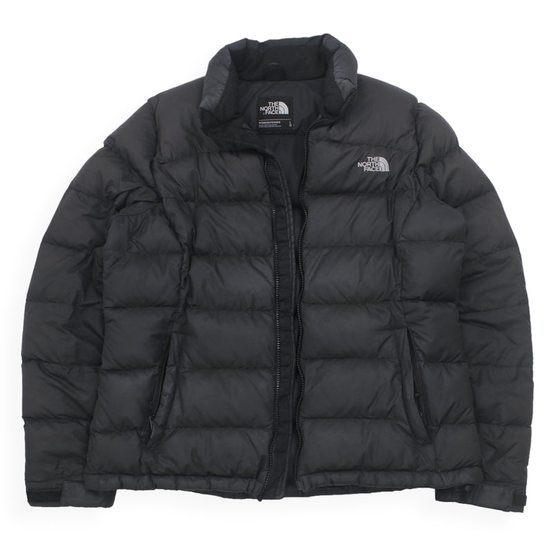 The North Face 700 Nuptse Puffer Jacket in Black, front