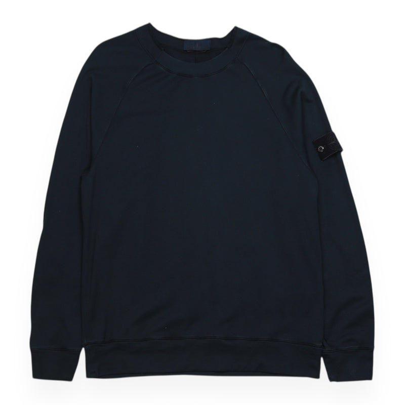 Stone Island S/S 24 Ghost Crewneck Sweatshirt in Navy, front