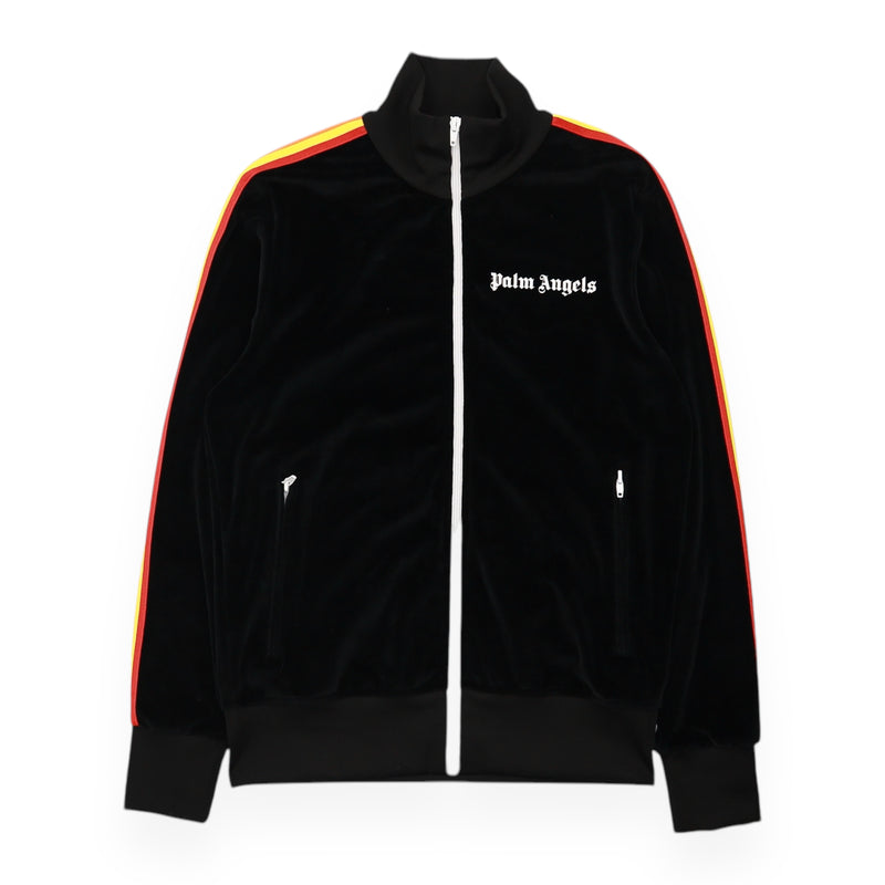 Palm Angels A/W 19 Chenille Track Jacket in Black, front
