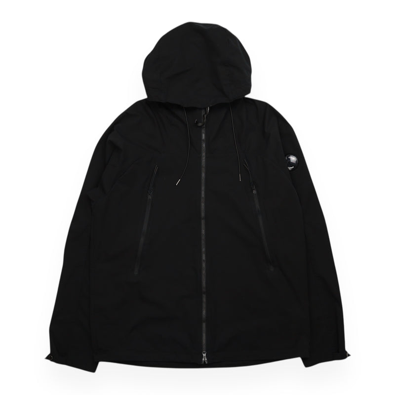 C.P. Company Pro-Tek Hooded Lens Jacket in Black, front