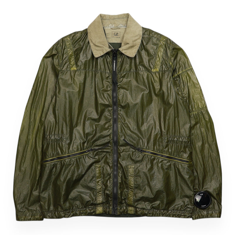 C.P. Company S/S 19 Nyber La Mille Watchviewer Jacket in Khaki, front