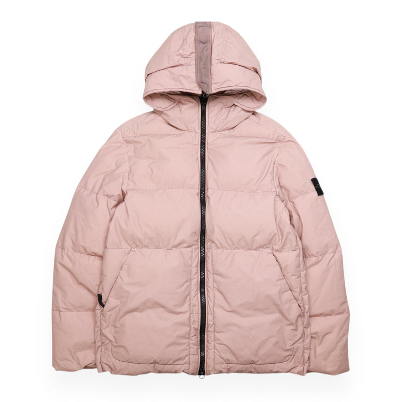 Stone Island A/W 22 Naslan Light Watro Down TC Puffer Jacket in Pink, front