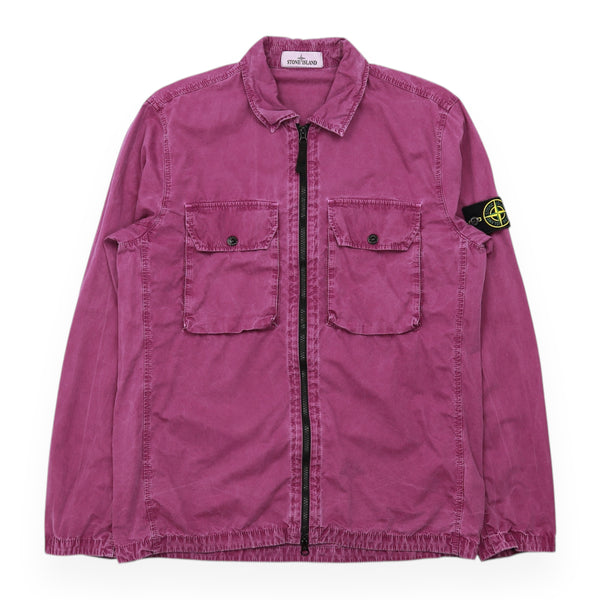 Stone Island New Season Garment Dyed Cotton Overshirt
