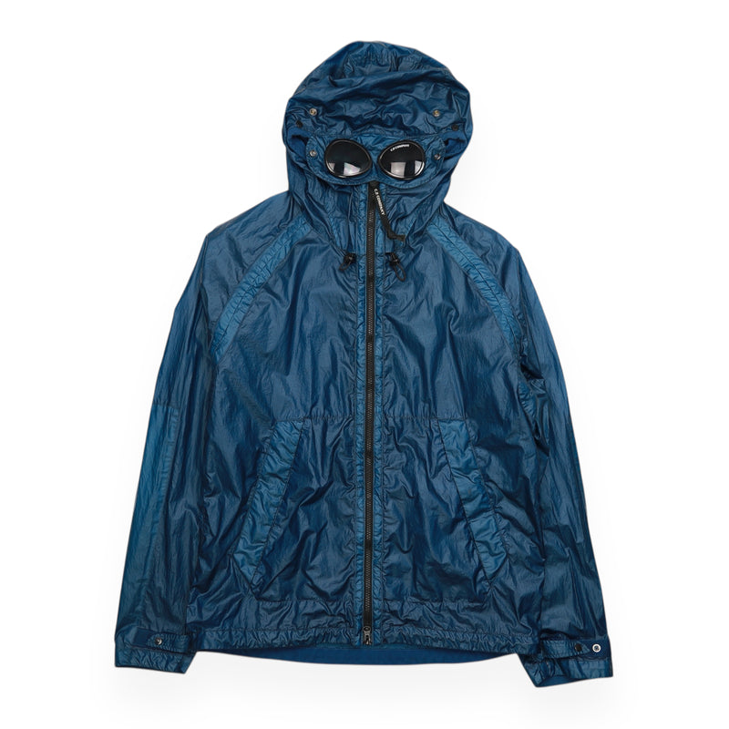 C.P. Company S/S 20 Nyber Goggle Jacket in Blue, front