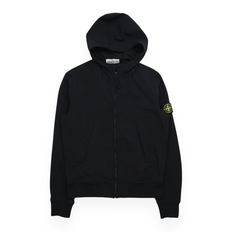 Stone Island A/W 13 Soft Shell Hooded Jacket in Black, front