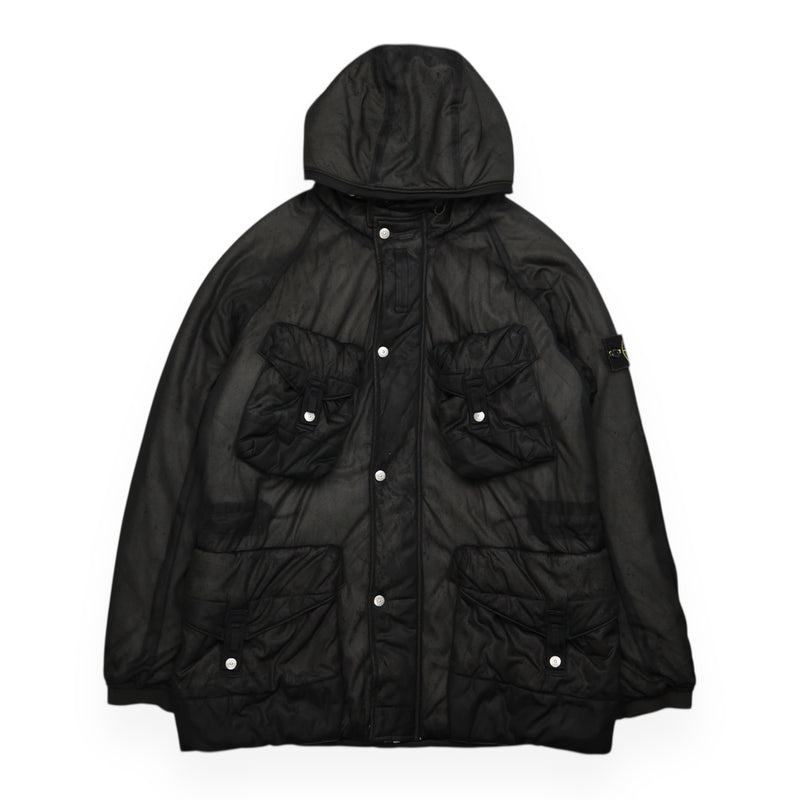 Stone Island A/W 10 Nylon Mesh Multipocketed Jacket in Black, front