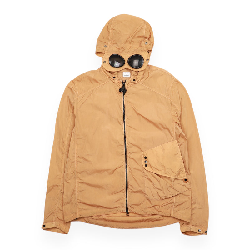 C.P. Company Chrome-R Goggle Overshirt in Orange, front