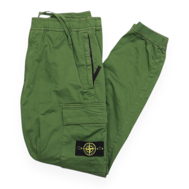 Stone Island A/W 22 Type RE-T Cargo Pants in Green, front