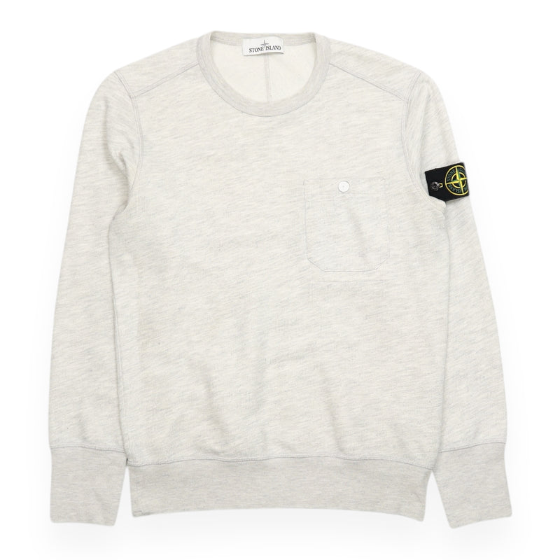 Stone Island S/S 16 Melange Pocket Sweatshirt in Grey, front