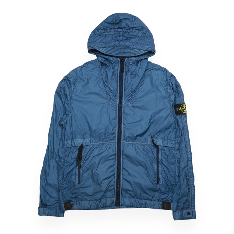 Stone Island S/S 14 Membrana TC Hooded Jacket in Blue, front