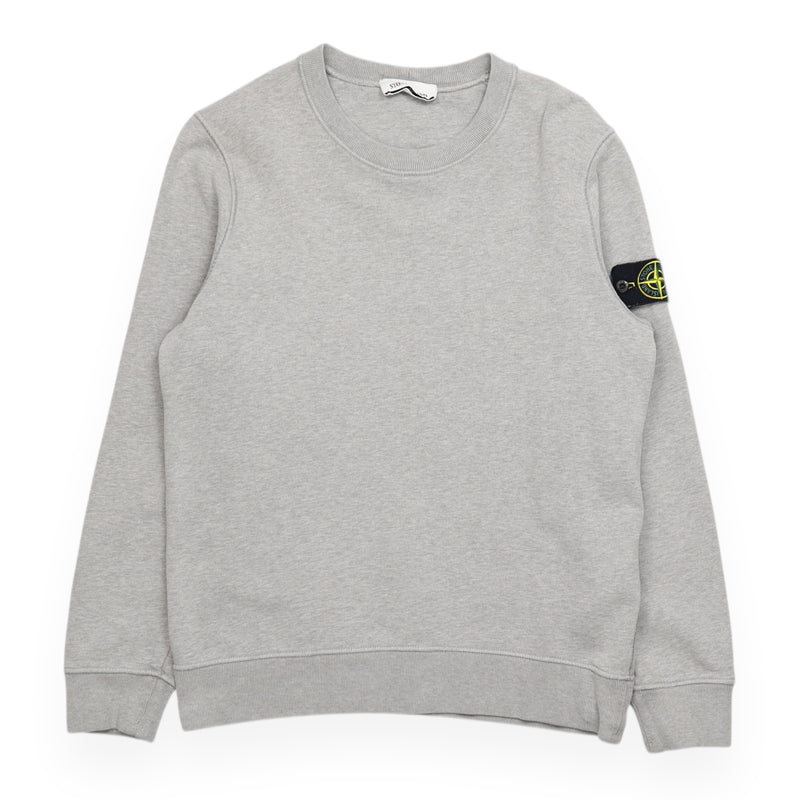 Stone Island A/W 21 Garment Dyed Sweatshirt in Grey, front