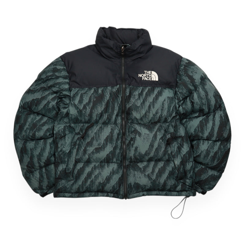 The North Face 700 Nuptse Puffer Jacket in Green, front