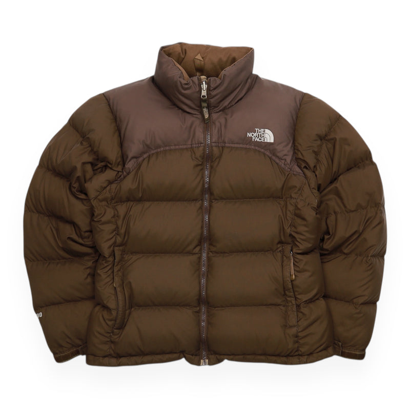 The North Face 700 Nuptse Puffer Jacket in Brown, front
