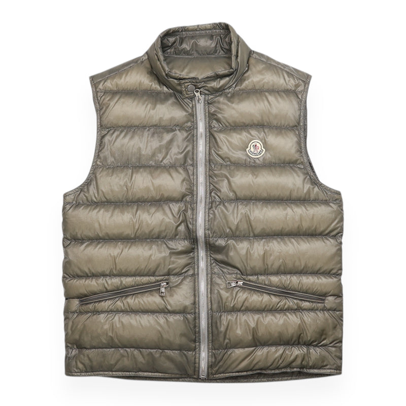 Moncler Gui Gilet in Grey, front