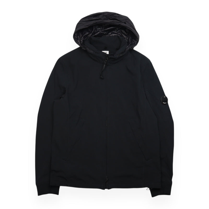C.P. Company Lens Shell Jacket in Black, front